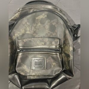 Coach Camouflage Black and Brown Men's Backpack